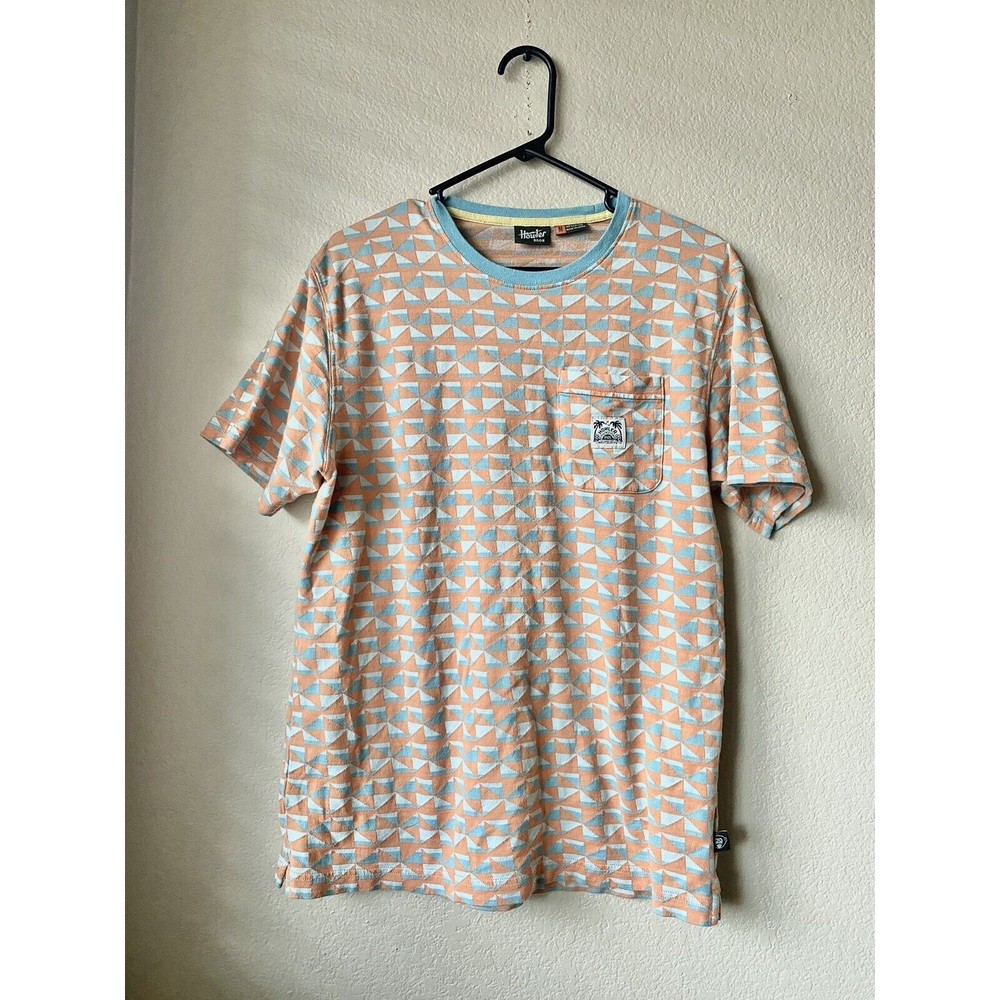 Howler Brothers Jacquard T-Shirt Orange Men’s Size Medium GUC